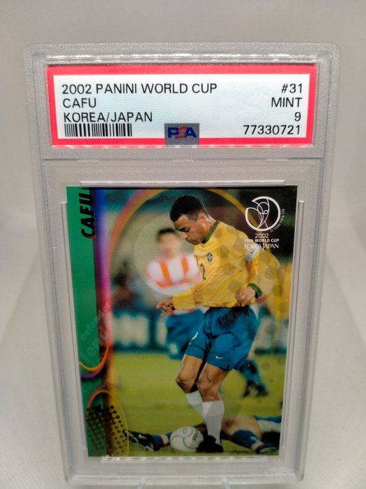 2002 - Panini - World Cup Korea/Japan Exclusive - Cafu - #31 - 1 Graded card - PSA 9