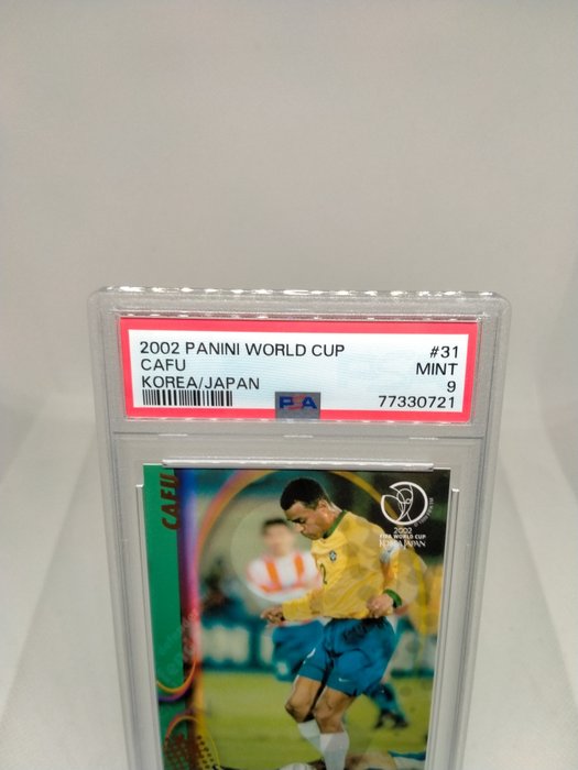 2002 - Panini - World Cup Korea/Japan Exclusive - Cafu - #31 - 1 Graded card - PSA 9