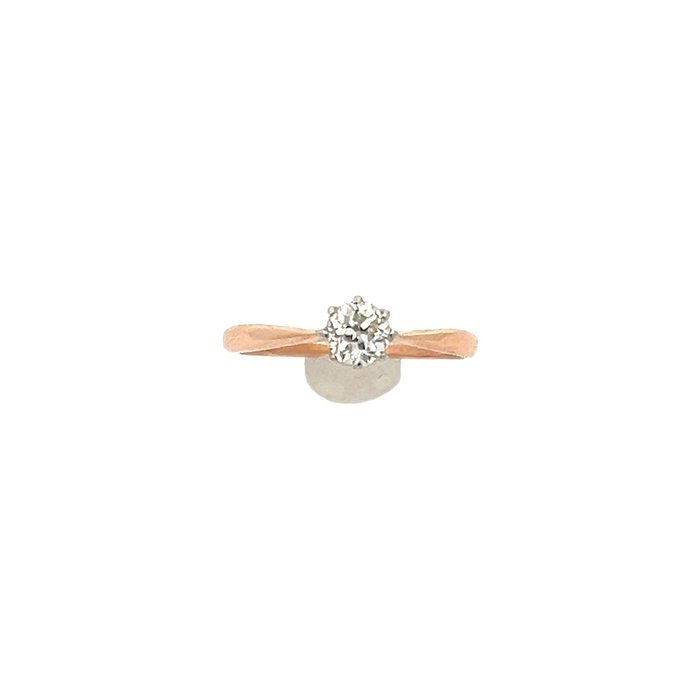 Ring - 14 karat Hvidguld, Rosaguld -  0.25ct. tw. Diamant (Natur)