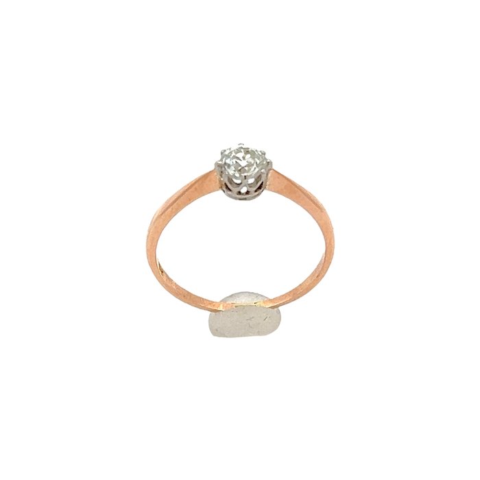 Ring - 14 karat Hvidguld, Rosaguld -  0.25ct. tw. Diamant (Natur)