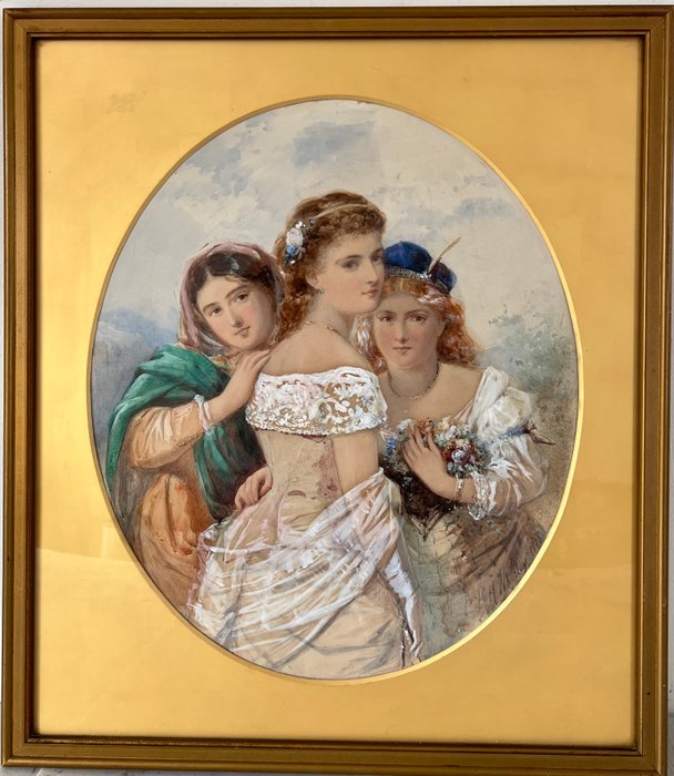 Henry Whatley (1842-1901) - Portraits of three Scottish beauties