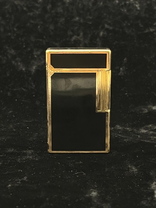 S.T. Dupont - Rare Vintage Black Large Ligne 1 - Lighter - Forgyldt, Laque de Chine