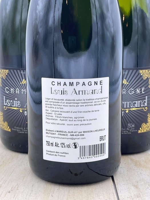 Louis Armand - Champagne Brut - 6 Flasker (075 L)