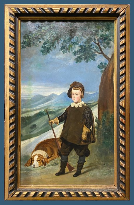 École Espagnole (XIX-XX) - Le Prince Balthazar-Charles, Chasseur