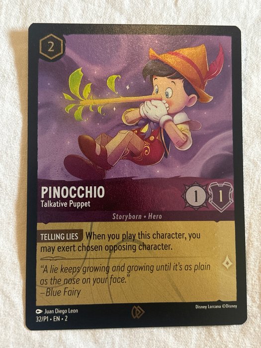 Disney Card - Pinocchio - promo - foil