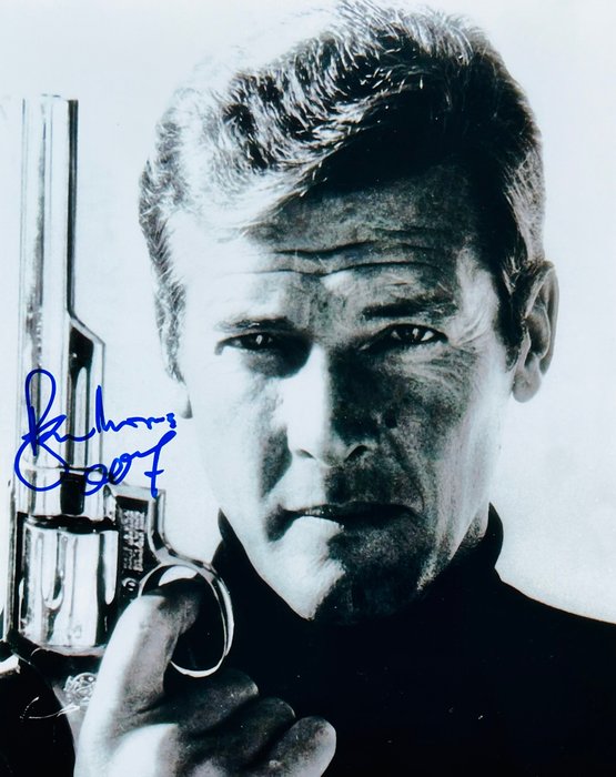 James Bond - Sir Roger Moore, signed with COA