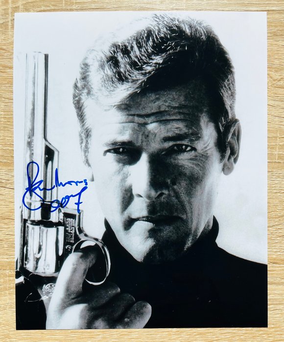 James Bond - Sir Roger Moore, signed with COA