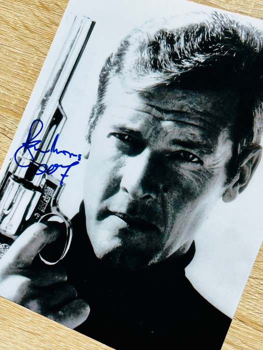 James Bond - Sir Roger Moore, signed with COA