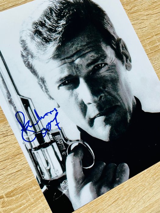 James Bond - Sir Roger Moore, signed with COA