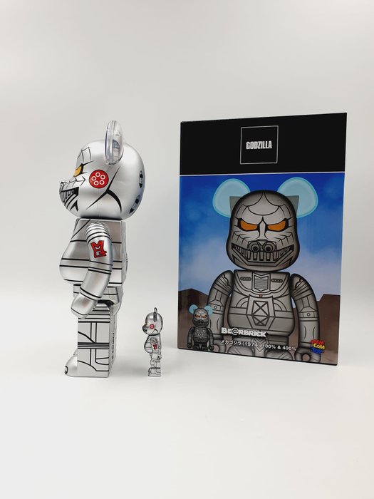 Godzilla - Be@rbrick MechaGodzilla 1974  400% 100% Bearbrick  2024