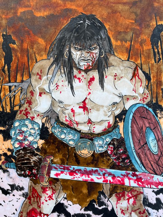 Rafael Ortiz - 1 Original drawing - Conan - The Barbarian