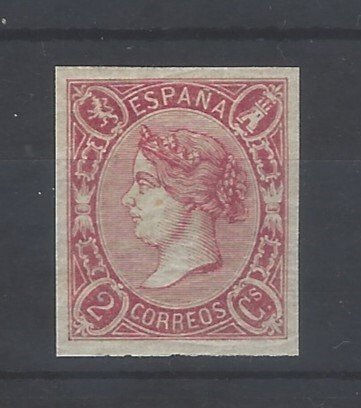 Spanien 1865 - Elizabeth II 2 værelser - - Edifil nº 69