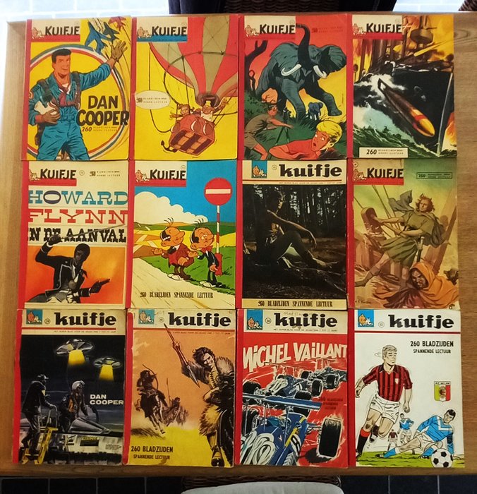 Kuifje - 12 x bundeling Kuifje met rode rug - 12 Albums - Første udgave - 1962/1964