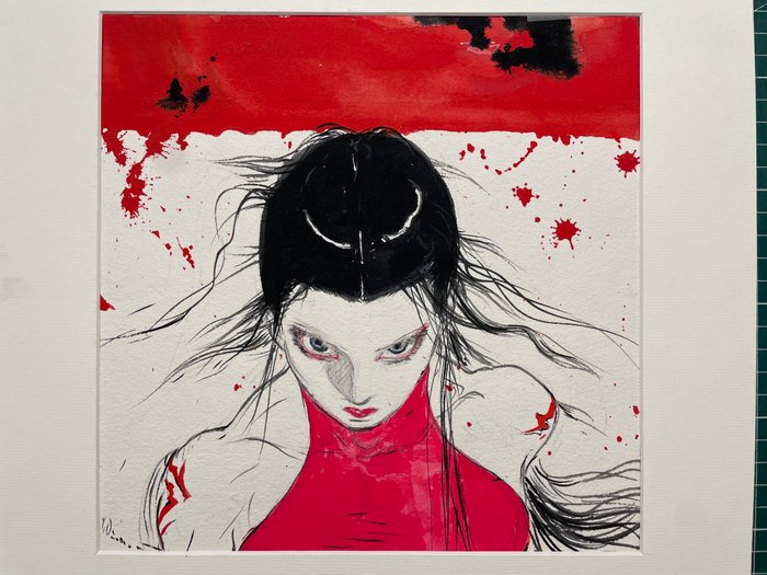 Amano, Yoshitaka - 1 Original colour drawing - Elektra