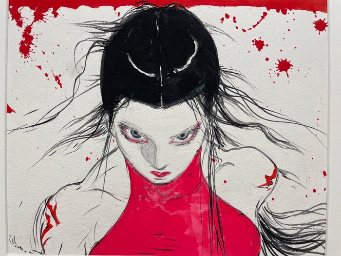 Amano, Yoshitaka - 1 Original colour drawing - Elektra