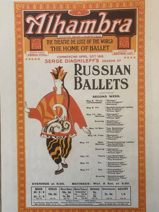 Russi - 12  x Posters Balletto Russo   + altri - 1950‹erne