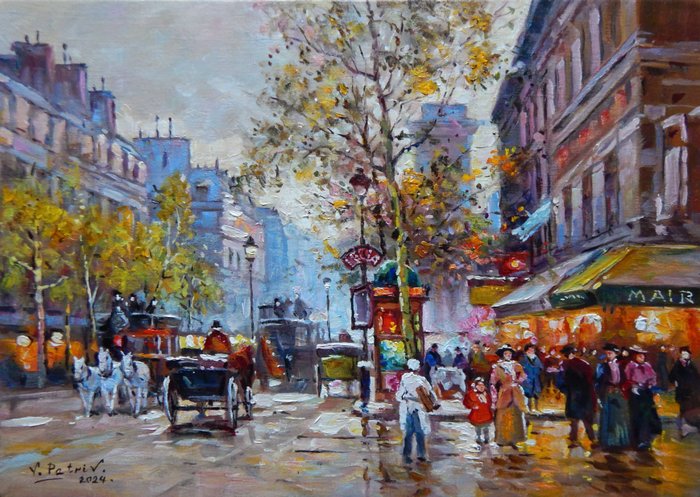 Vladimir.Petriv(1969) - Lively Parisian Street