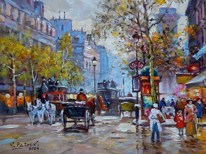 Vladimir.Petriv(1969) - Lively Parisian Street