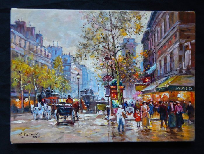 Vladimir.Petriv(1969) - Lively Parisian Street