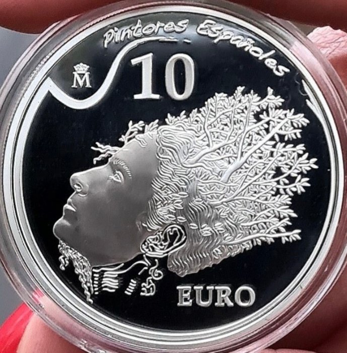 Spanien 10 Euro 2009 "Salvador Dalí - Portrait of Gala" Proof  (Ingen mindstepris)