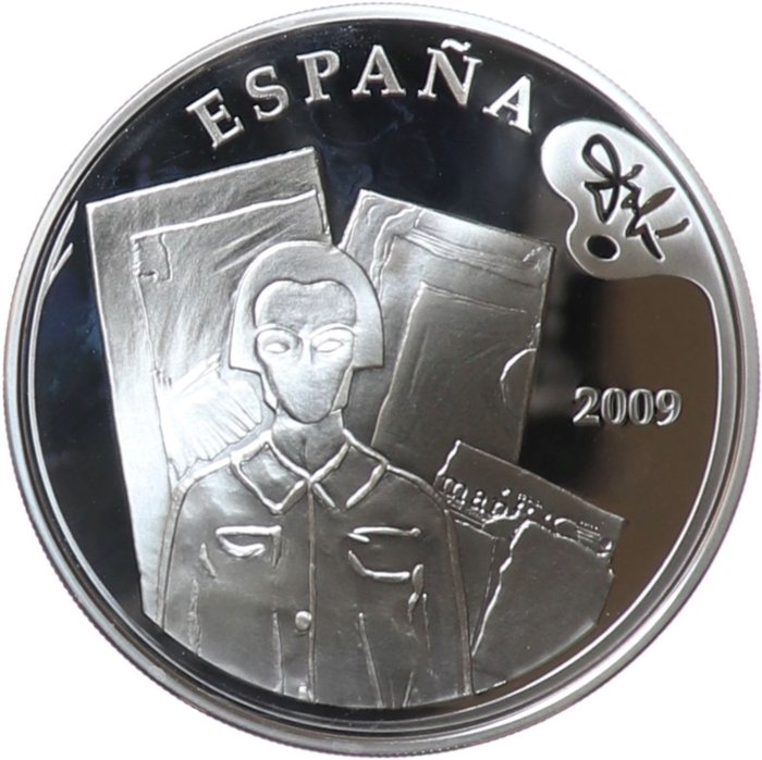 Spanien 10 Euro 2009 "Salvador Dalí - Portrait of Gala" Proof  (Ingen mindstepris)