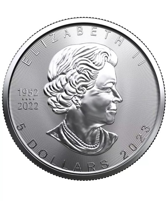 Canada. 5 Dollars 2023 Maple Leaf - Cimpanzee, 1 Oz (.999)  (Ingen mindstepris)