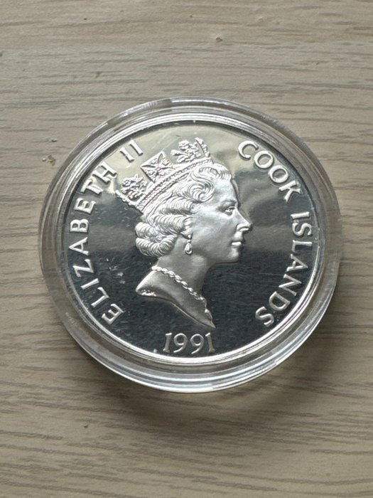 Cook-øerne. 50 Dollars 1991 Series 500 Years of America 1492-1992, 1 Oz Proof  (Ingen mindstepris)