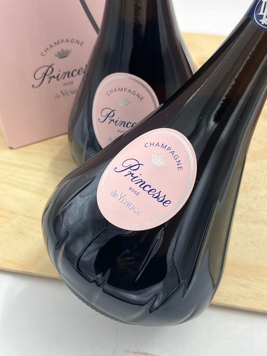 De Venoge, "Cuvée Princesse" Brut - Champagne Rosé - 2 Flasker (0,75 L)