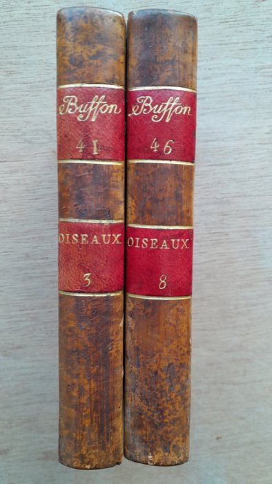 Buffon-Lacépède - Histoire naturelle. Volumes 41 et 46 : Les oiseaux - 1798