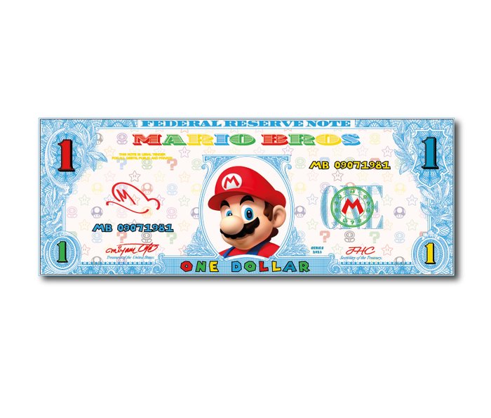 JHC ( 1990 ) - Mario Bros banknote