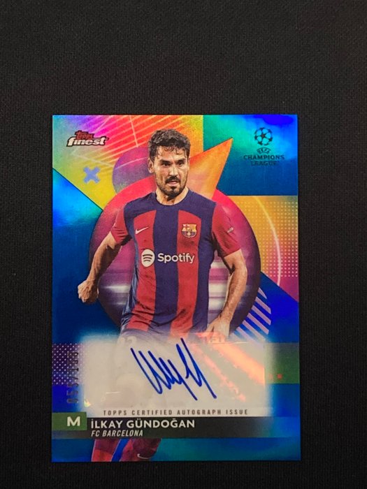 2024 - Topps - Finest Chrome - Ilkay Gundogan - Autograph - Blue Refractor /150 - 1 Card