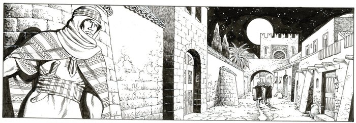 Mitton, Jean-Yves - 1 Original page - Ben Hur T4 - Golgotha - 2010