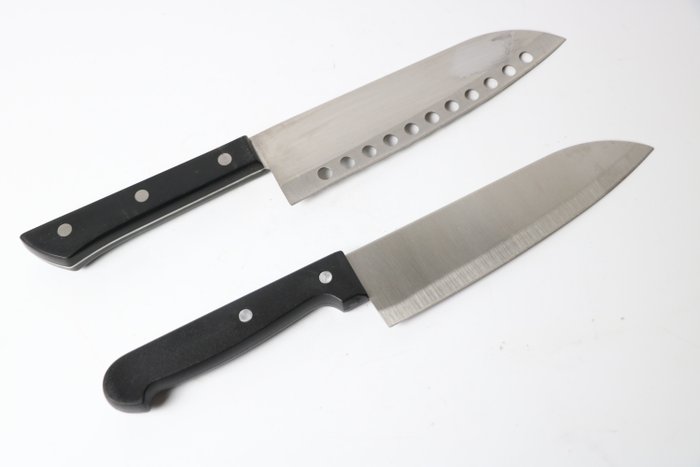 "刀 KATANA" 万能 Banno ,  三徳 Santoku - Køkkenkniv - Kitchen knife set - Stål - Japan