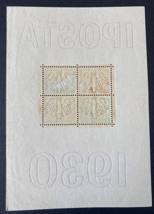 Tyske Kejserrige 1930 - iPosta blok 2 - Internation Philatelic Exhibition