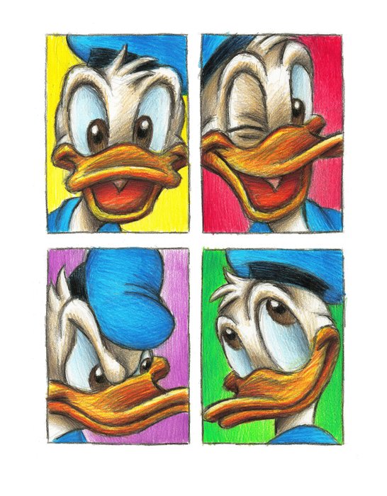 Joan Vizcarra - Donald Duck Andy Warhol Tribute - Fine Art Giclée - Artist Proof (A.P.)