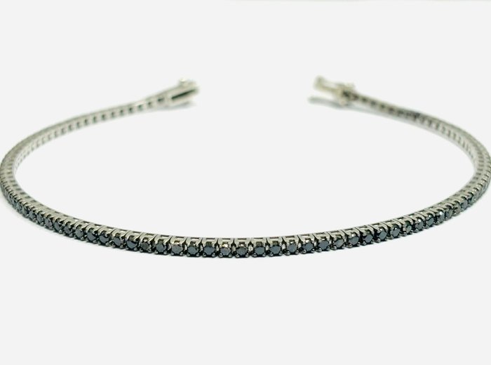 Crieri - Armbånd - 18 kraat Hvidguld -  3.70ct. tw. Diamant (Farvebehandlet)  - Fremstillet i Italien