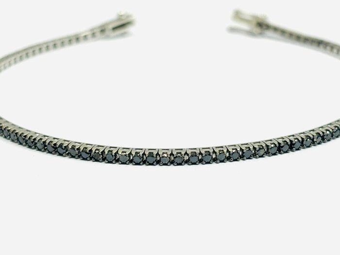 Crieri - Armbånd - 18 kraat Hvidguld -  3.70ct. tw. Diamant (Farvebehandlet)  - Fremstillet i Italien