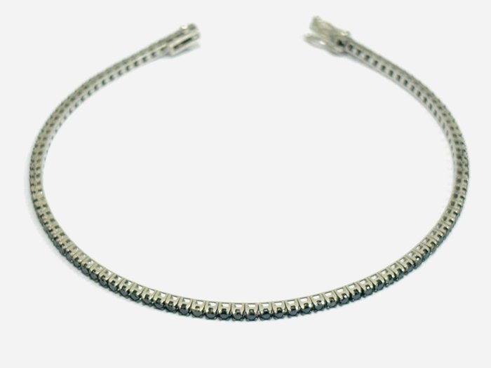 Crieri - Armbånd - 18 kraat Hvidguld -  3.70ct. tw. Diamant (Farvebehandlet)  - Fremstillet i Italien