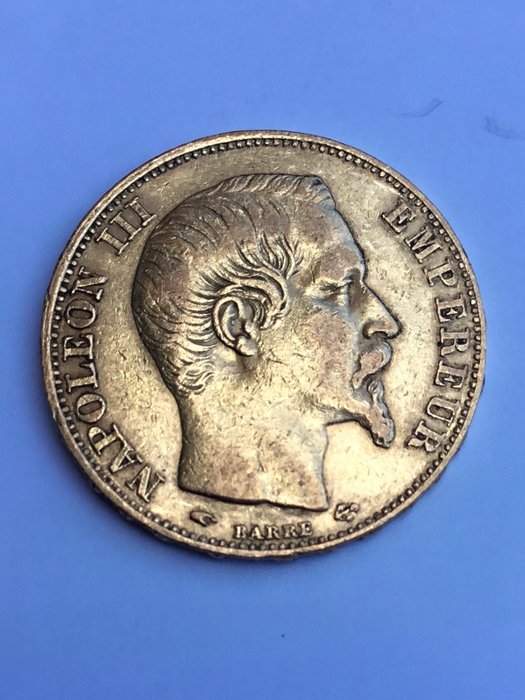 Frankrig Napoléon III (1852-1870) 20 Francs 1856 A-Paris