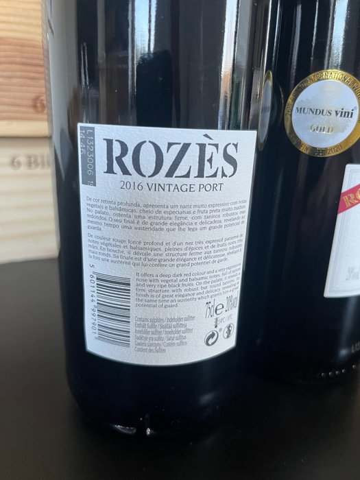 2016 Rozès - Vintage Port -  Douro  - 4 Flasker (0,75 L)