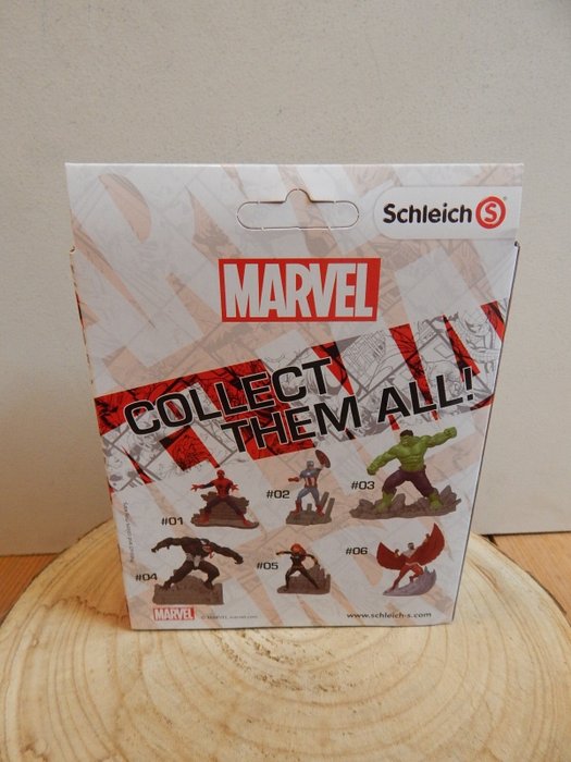 Justice League  - Black Widow + Falcon + Spider-Man + Iron Man - 4 Komisk legetøj - DC Comics / Schleich / Marvel