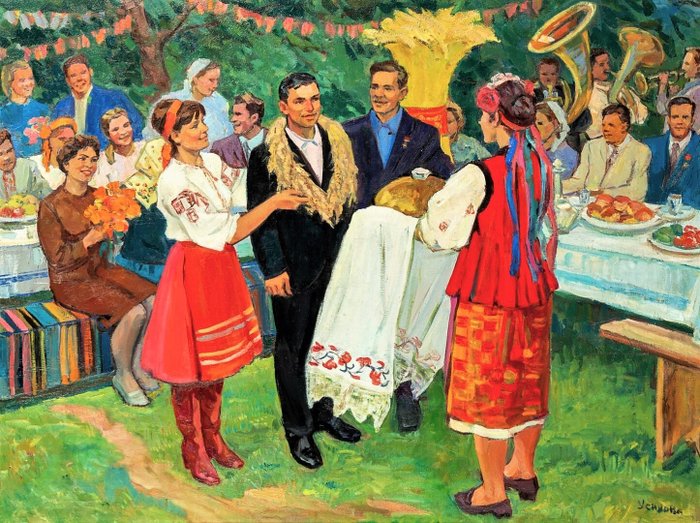 Evdokia Grigorievna Usikova (1913-1996) - Festa del grano - XL FORMAT