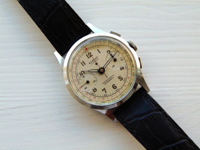 Elmont Swiss - Chronograph - 1937 - -cal. Landeron 148 - RRR - Ingen mindstepris - Mænd - 1901-1949