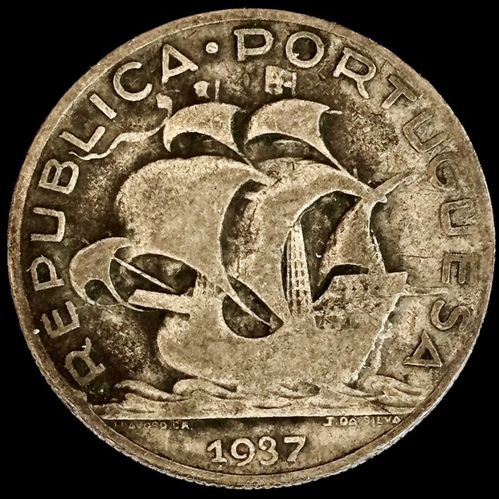 Portugal. Republic. 5 Escudos - 1937 - (S37-003)  (Ingen mindstepris)