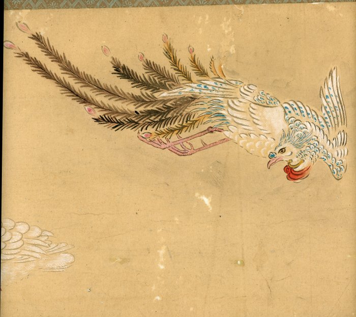 Emakimono scroll 絵巻物  虫と鳥影 Mushi to choei -  Insects and shadows of birds - Unknown after Taki Katei (瀧和亭  1830 – 1901) - Japan - Edo-perioden (1600-1868)