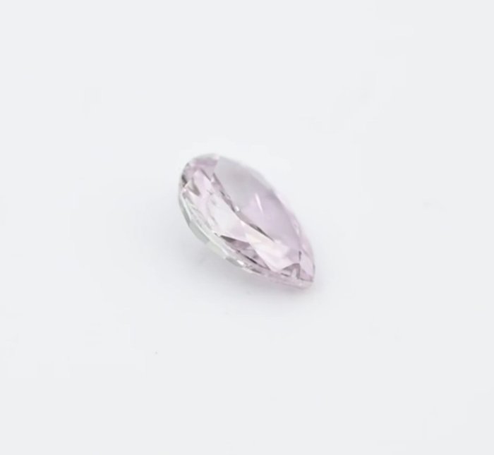 1 pcs Diamant  (Naturfarvet)  - 0.08 ct - Pære - Fancy Lilla Lyserød - I1 - Gemological Institute of America (GIA)