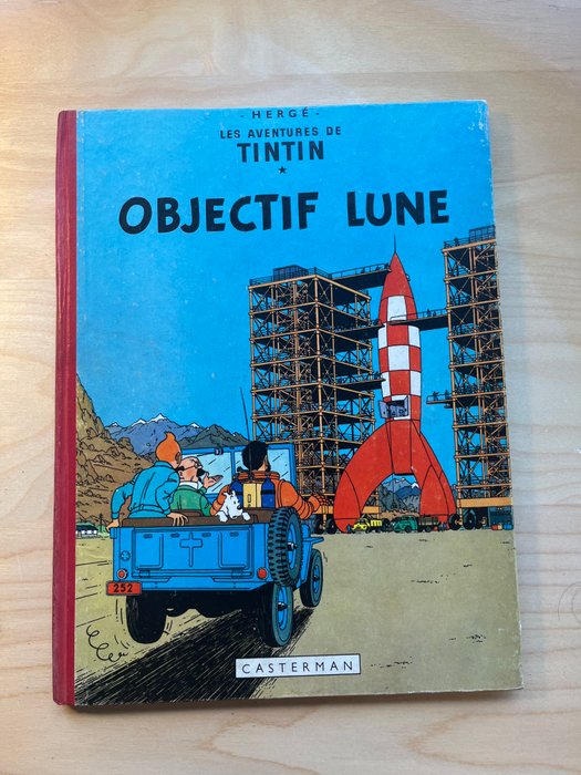 Tintin T16 - Objectif Lune (B11) - C - 1 Album - Genoptryk - 1954