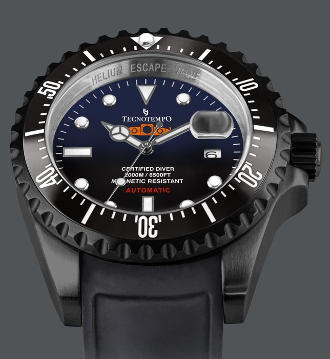 Tecnotempo - Professional Diver 2000M "Orange Submarine" - Limited Edition - - TT.2000.SARBL - Mænd - 2011-nu