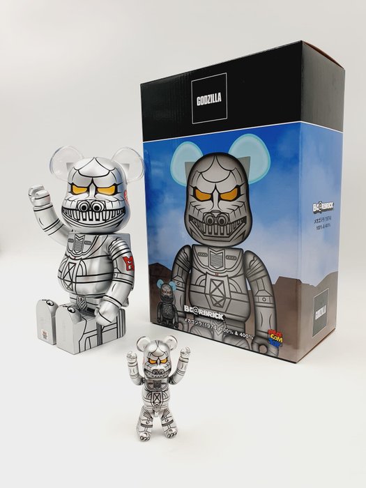 Godzilla - Be@rbrick MechaGodzilla 1974  400% 100% Bearbrick  2024