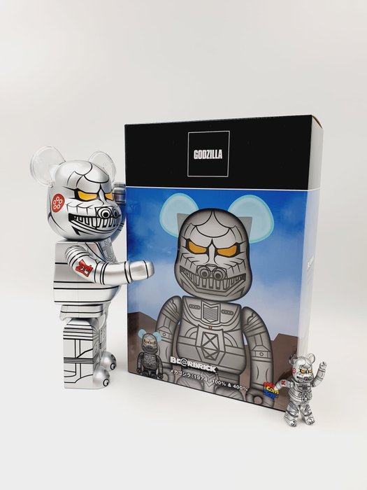 Godzilla - Be@rbrick MechaGodzilla 1974  400% 100% Bearbrick  2024